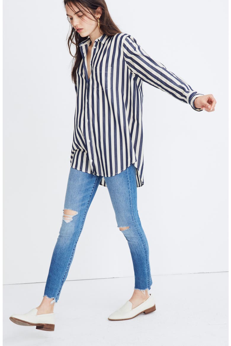 Tunic Shirt, Alternate, color, BLUE NIGHT