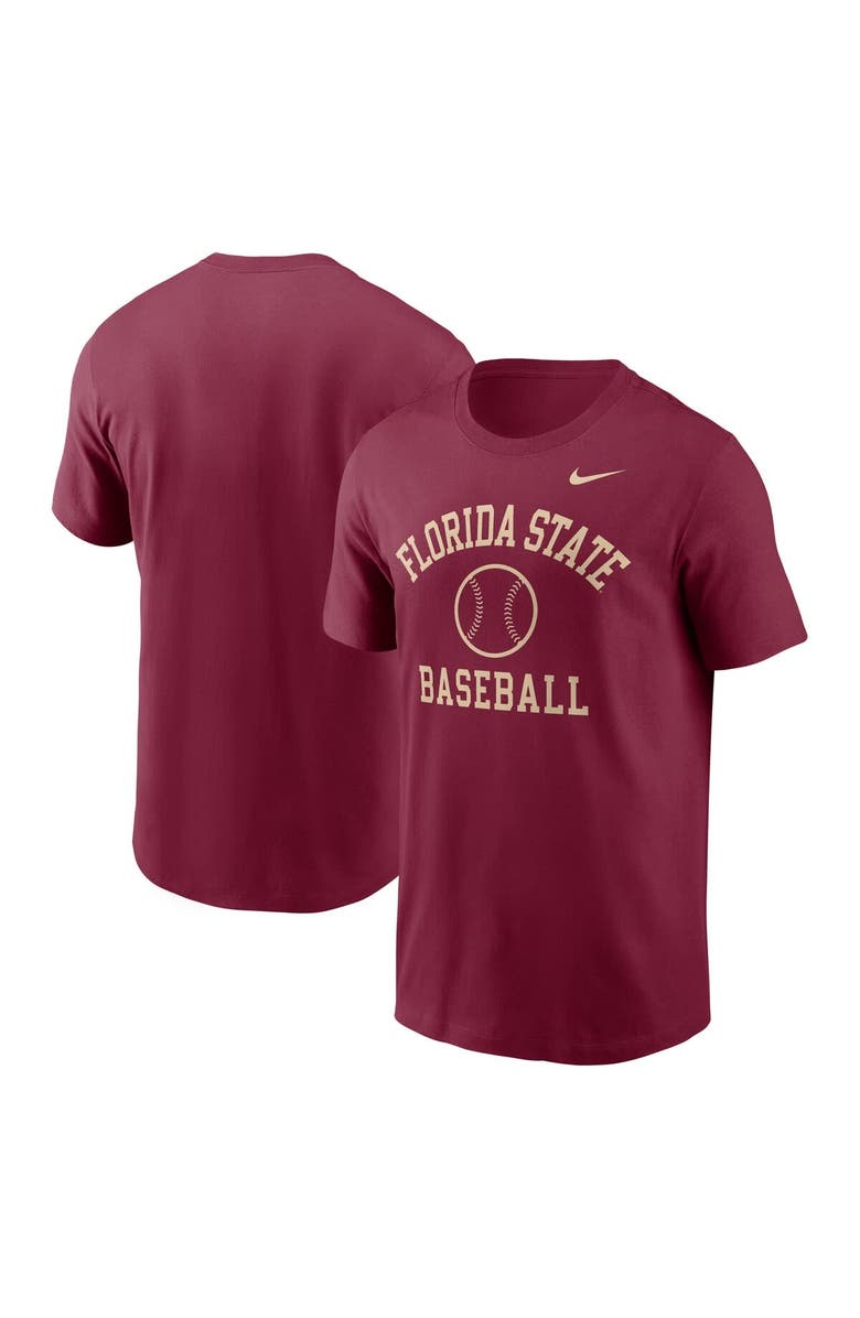 Nike Men's Nike Garnet Florida State Seminoles Essential Baseball Arch T-Shirt, Main, color, 