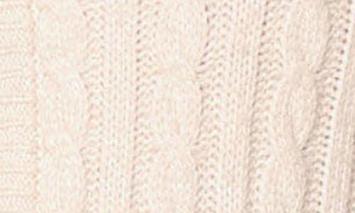 Walter Baker Giselle Cable Stitch Cardigan Sweater In Cream
