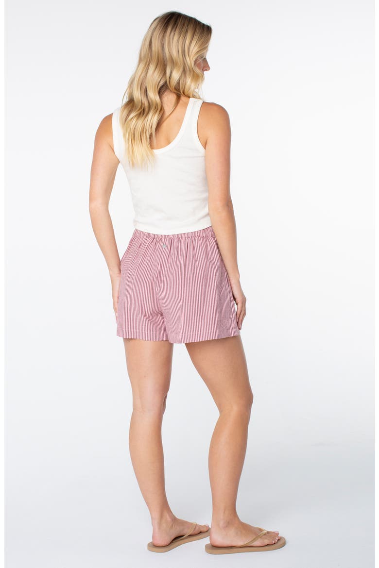 Mavericks Striped Trouser Shorts, Alternate, color, PORT