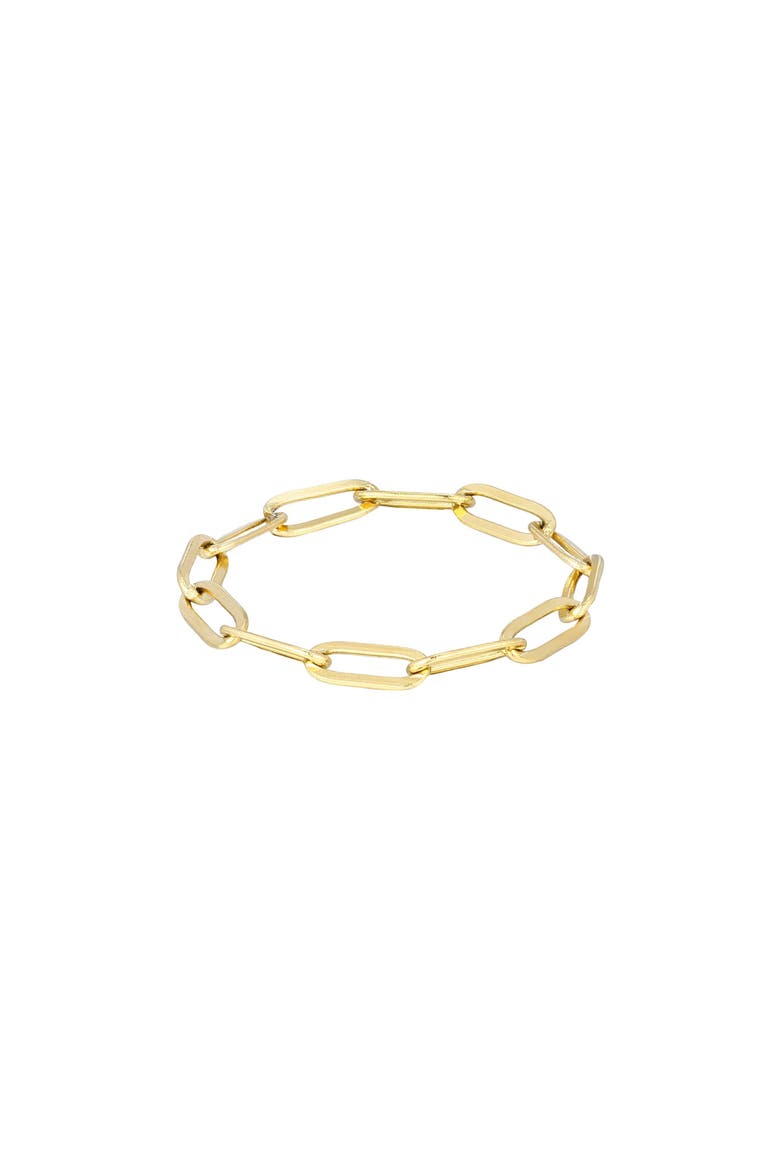 Paper Clip Chain Ring, Main, color, GOLD
