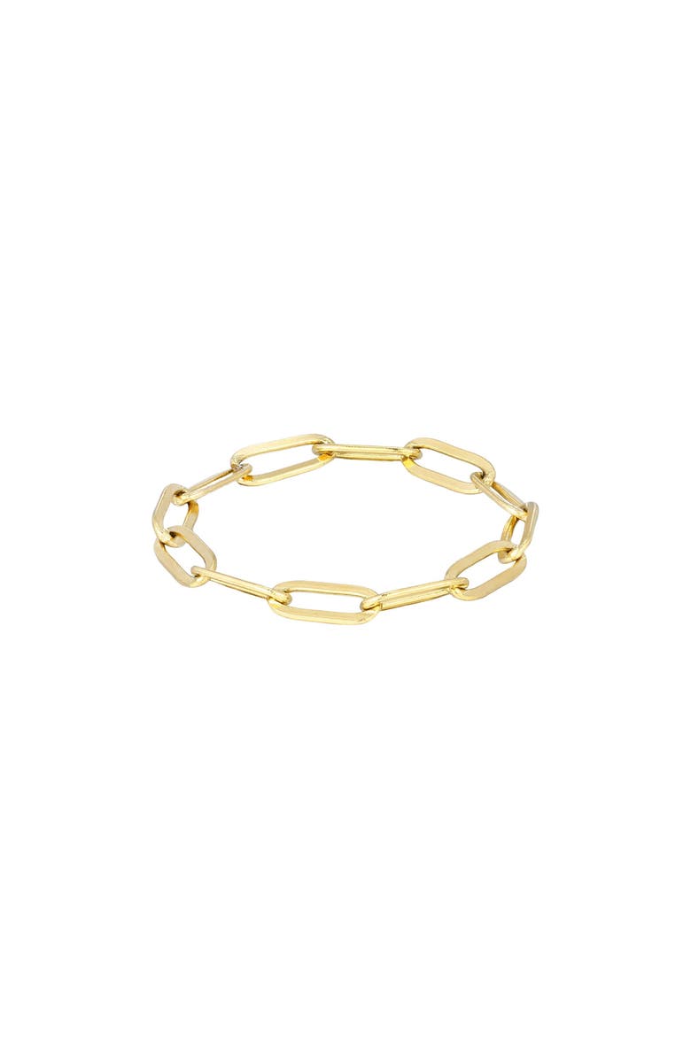 Adornia Paper Clip Chain Ring, Main, color,