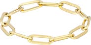 Adornia Paper Clip Chain Ring