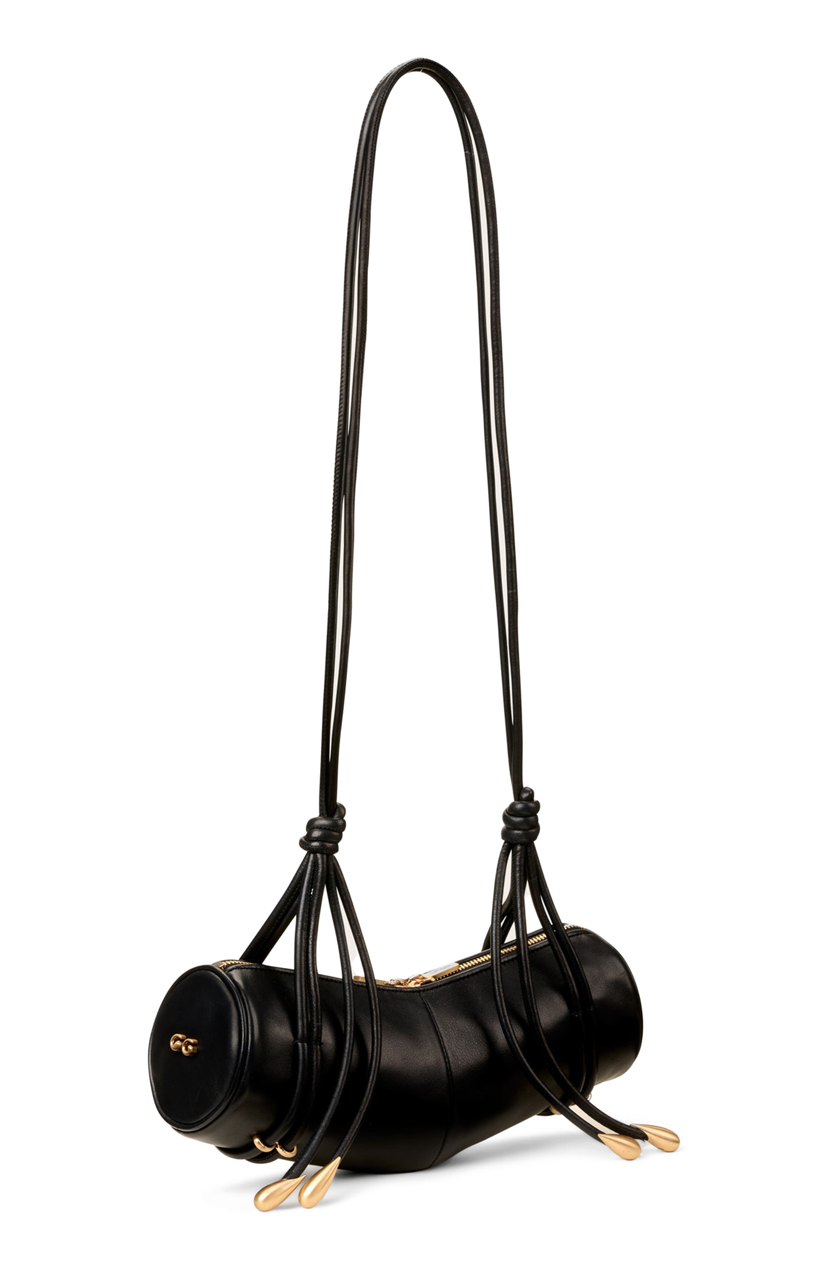 Cult Gaia Ardeen Leather Crossbody Barrel Bag, Main, color, 