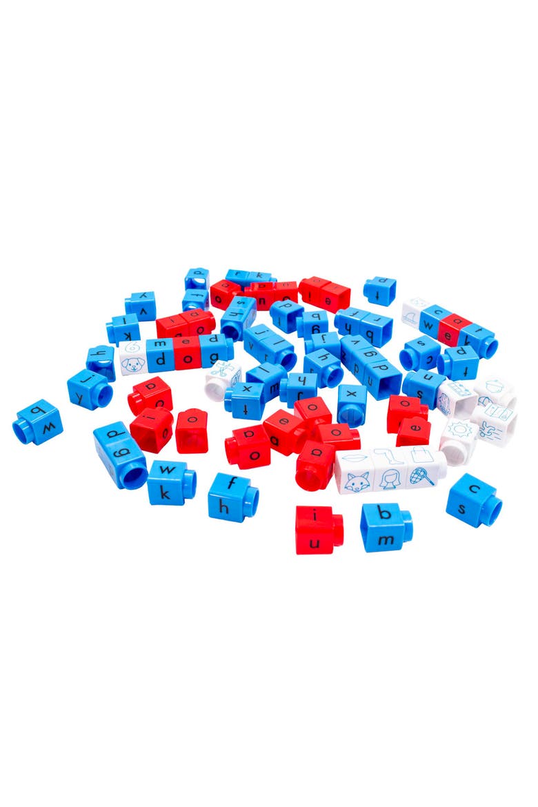 Phonics Cvc Blox Set, 70 Colorcoded Blocks, Alternate, color, Multicolored