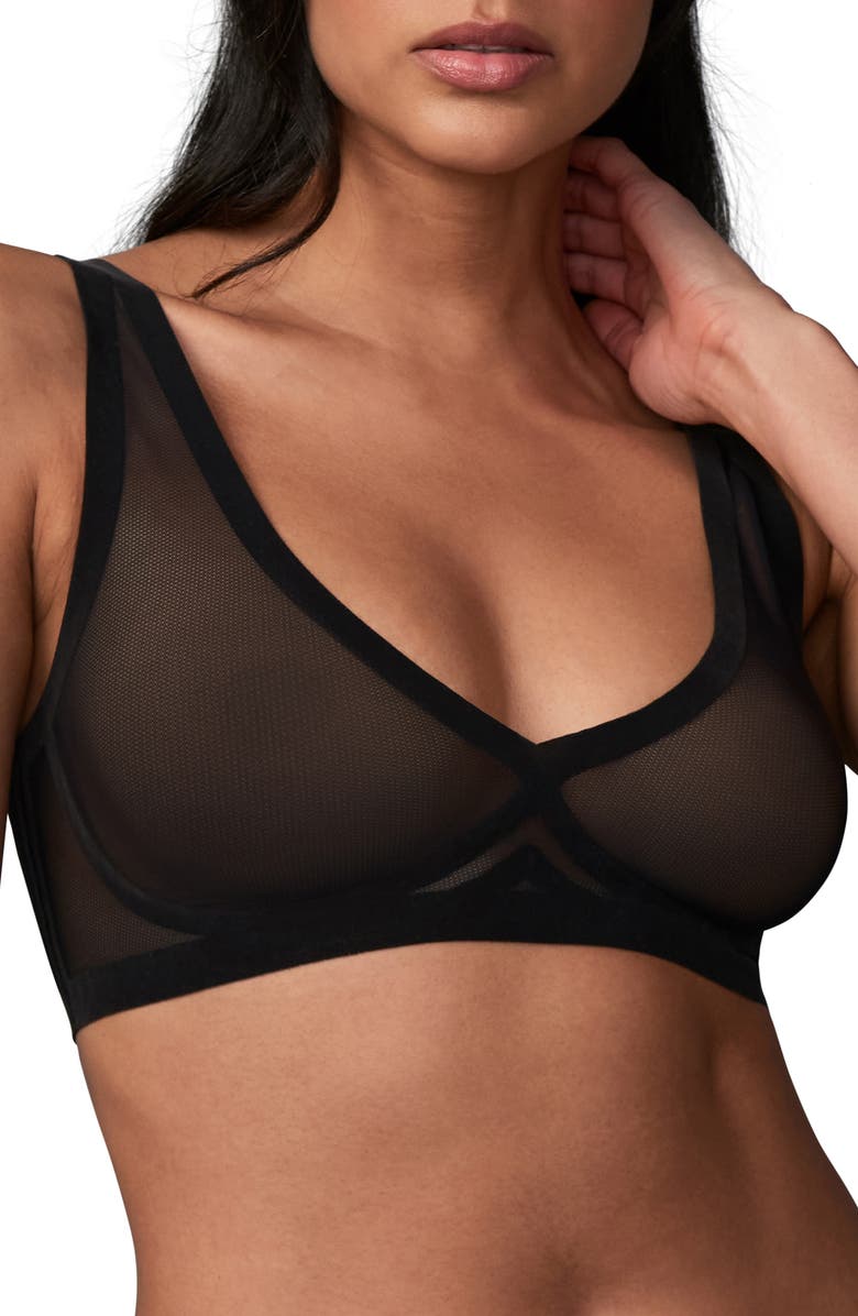 EBY Sheer Mesh Bralette, Main, color, 