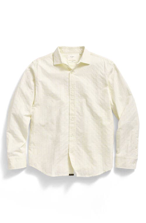 Billy Reid Grid Dobby River Button-up Shirt In Yellow