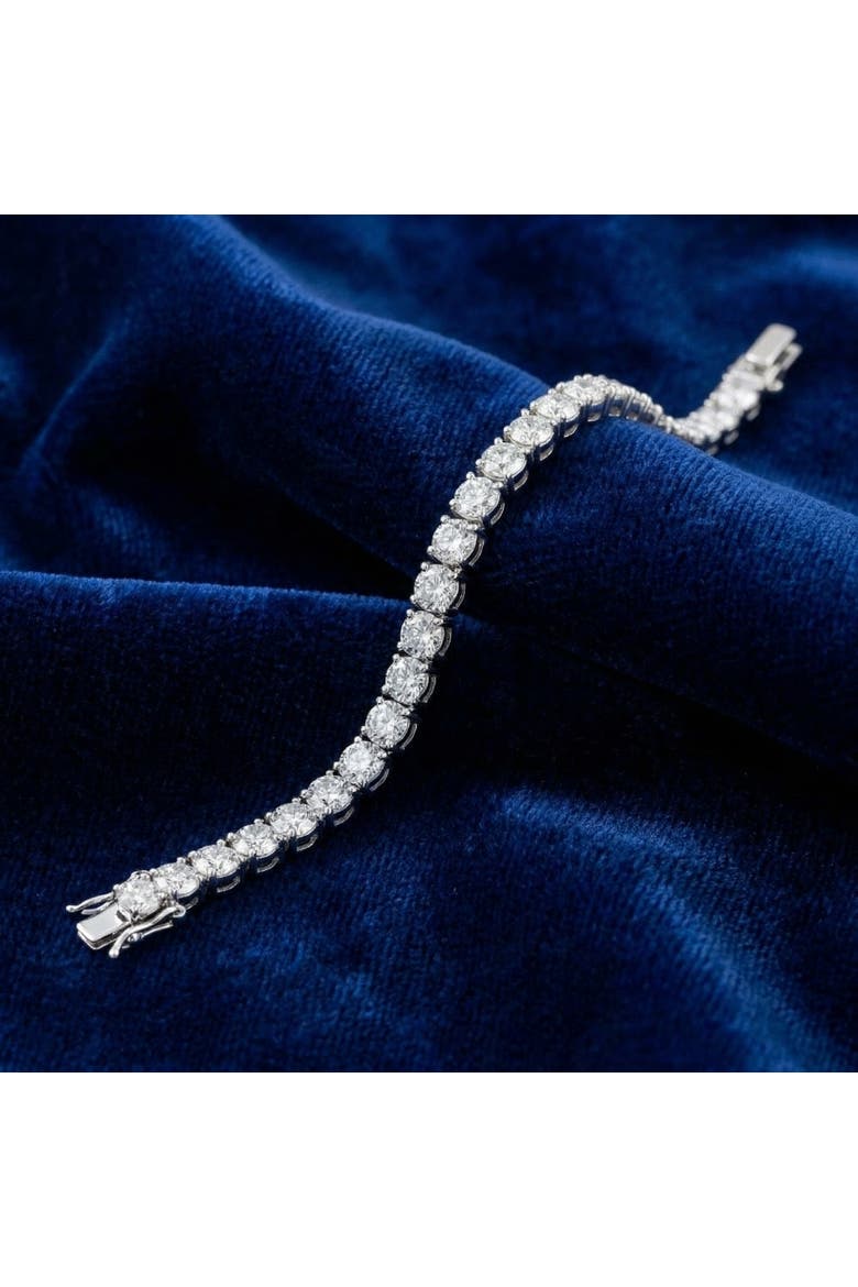 20 Ct Lab Grown Diamond Tennis Bracelet 14k Gold 7", Alternate, color, 14k White Gold