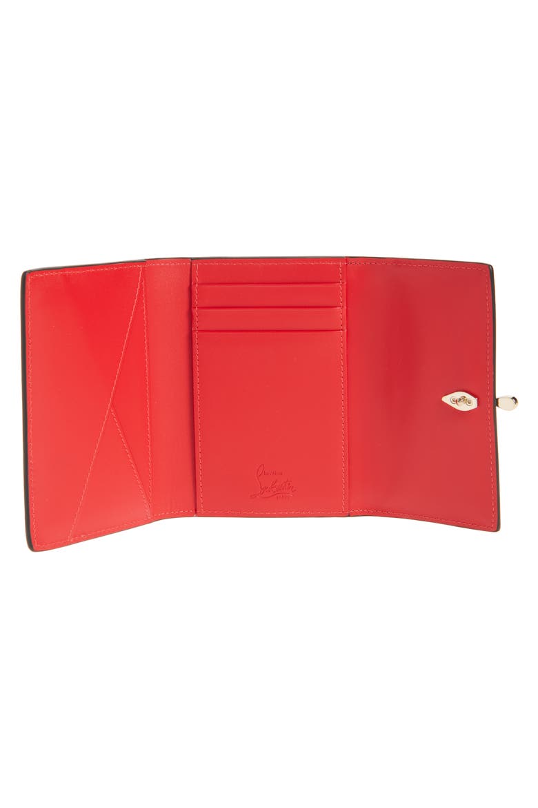 Bettina Leather Cardholder, Alternate, color, BLACK/ GOLD