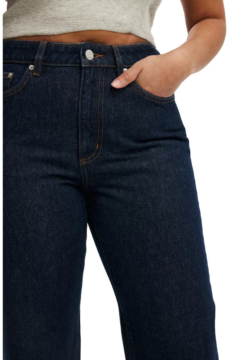 Curvy '91 High Waist Straight Leg Jeans, Alternate, color, ARIES BLUE