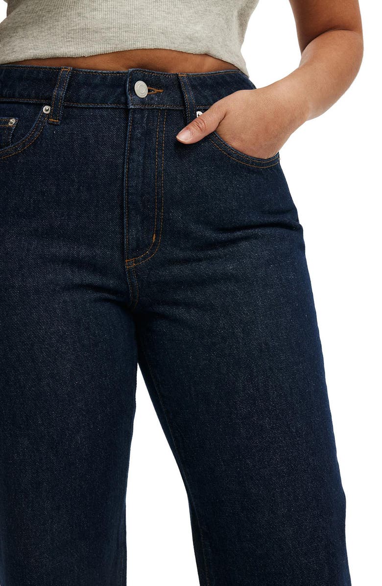 Cotton On Curvy 91 High Waist Straight Leg Jeans, Alternate, color, Aries Blue