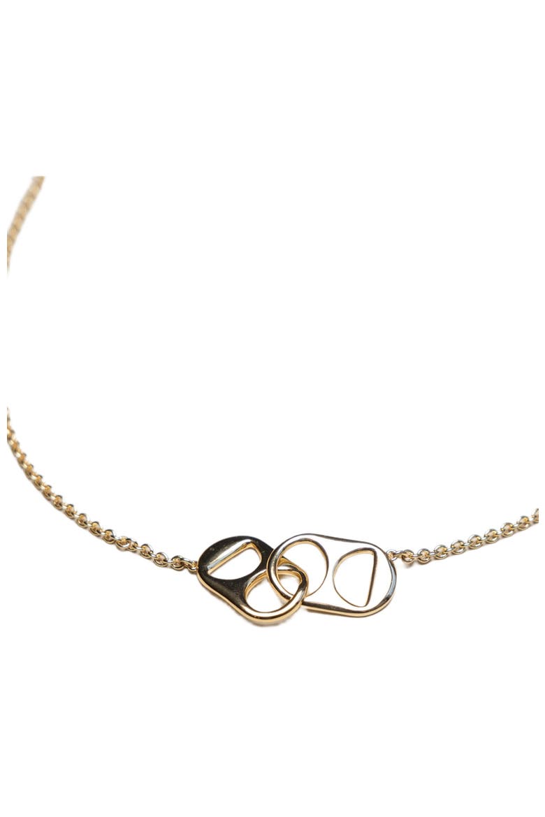 Soda Tab Necklace, Alternate, color, Gold