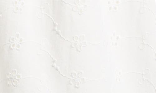 Lipsy Broderie Mini Shirtdress In White
