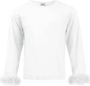 Lola + The Boys Pretty Feather Long Sleeve