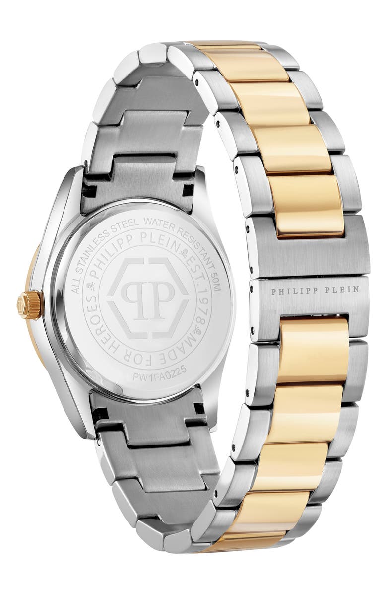 PHILIPP PLEIN Icon Chain Bracelet Watch, 36mm, Alternate, color, Two Tone