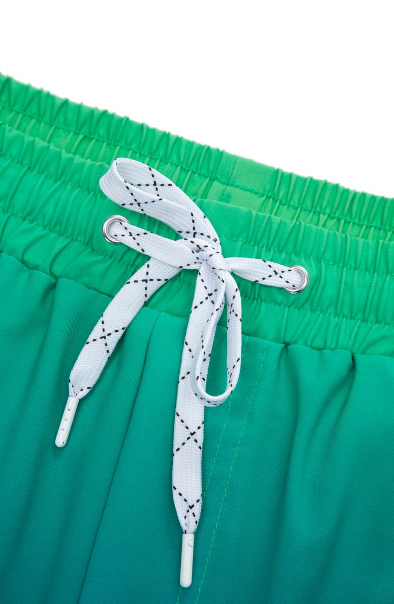 Rokka&Rolla Compression Liner Stretch Swim Trunks UPF 50+, Alternate, color, Emerald Bay