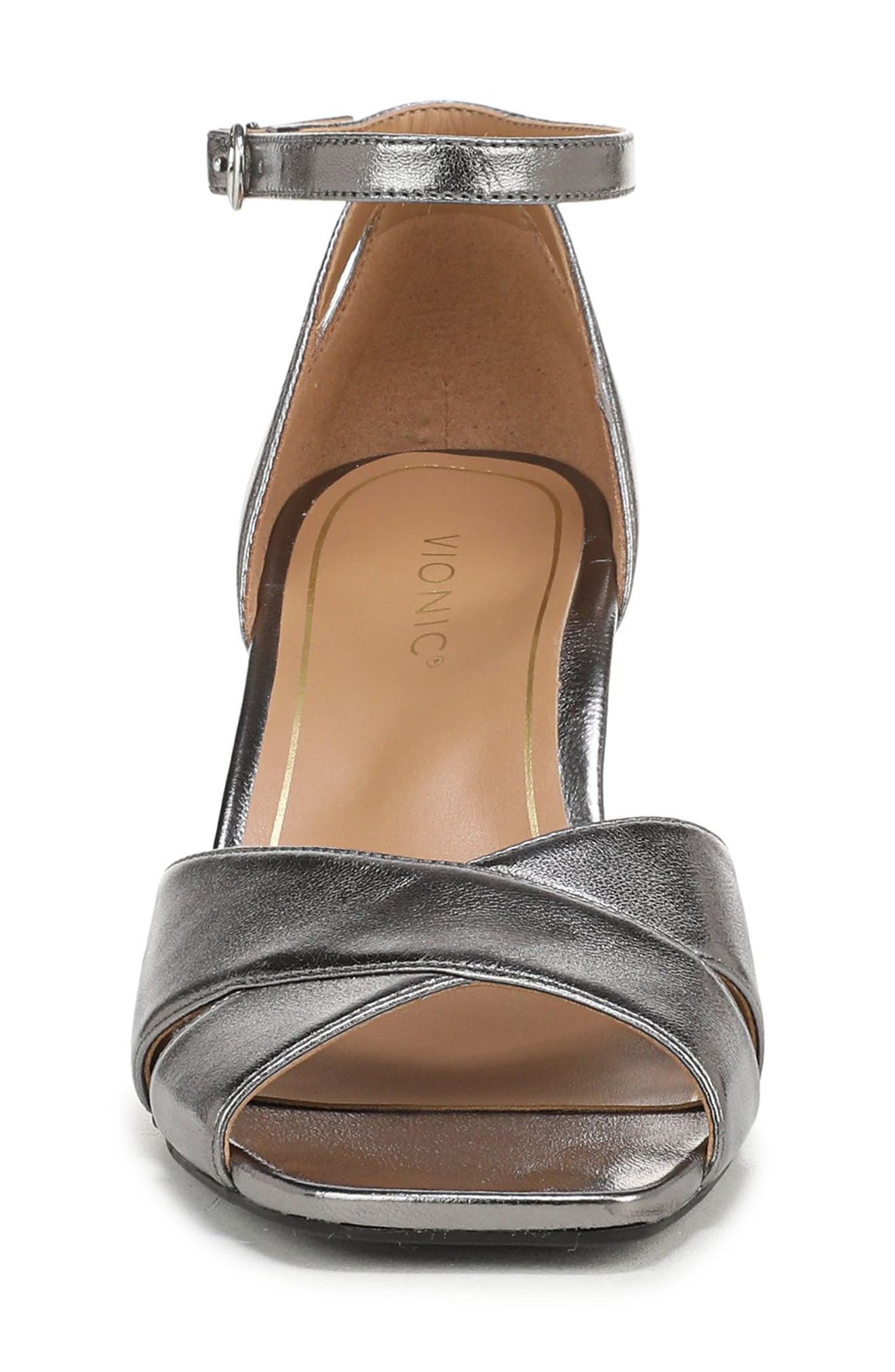 Charmaine Sandal, Alternate, color, SILVER LEATHER