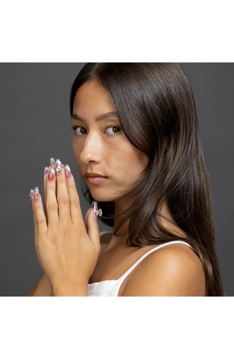 3H Nails Eternal Blossom Luxury Handmade Press On Nails, Alternate, color, Salmon