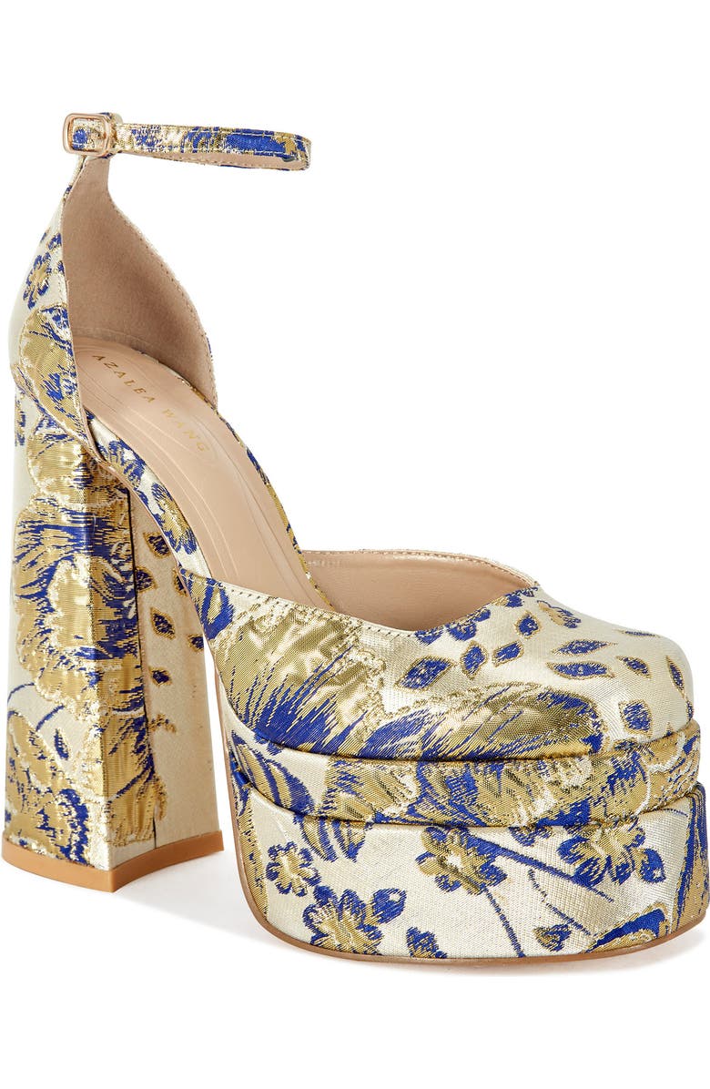 AZALEA WANG Zipphora Sandal, Main, color, Gold