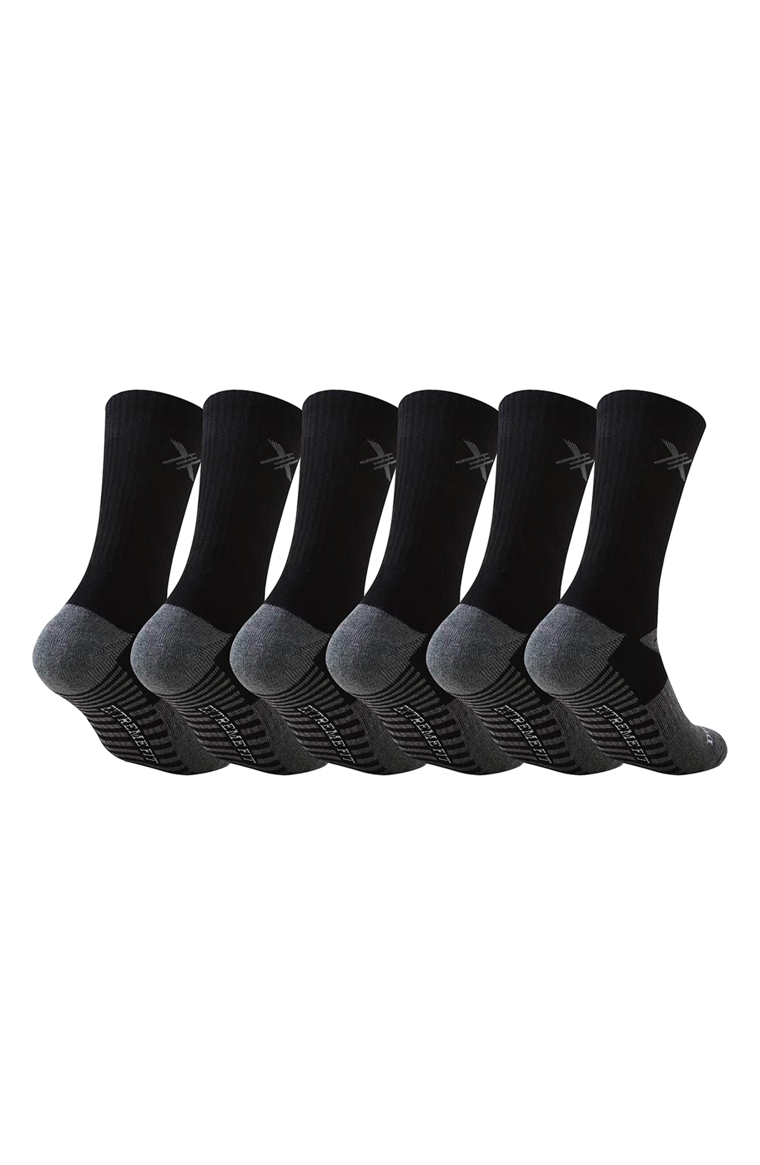 EXTREME FIT 6-Pack Dri Tech Moisture Control Socks