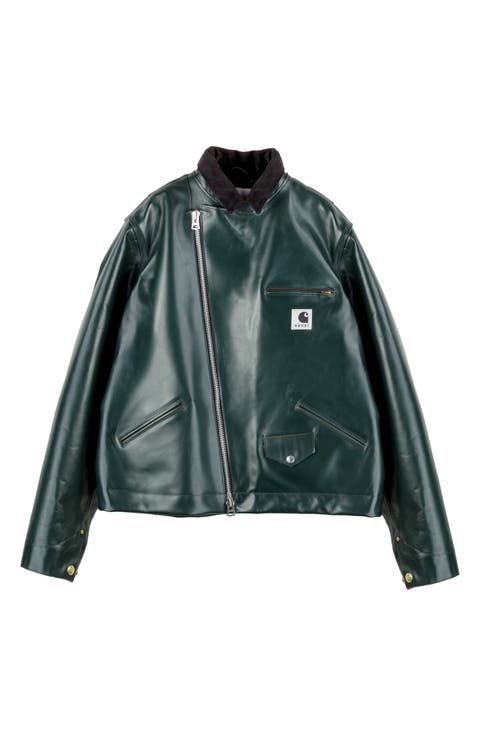 ジャケット sacai JACKET (2407498 001) Sacai Carhartt WIP Leather Jacket | Nordstrom
