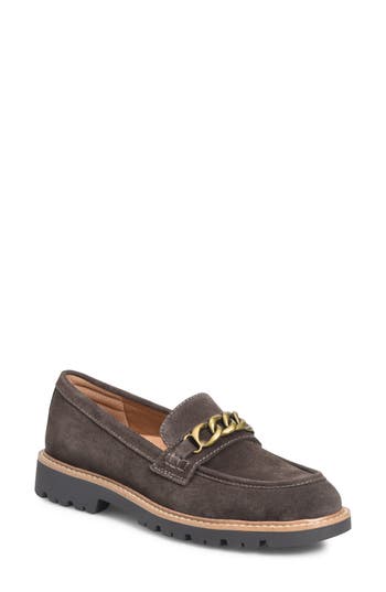 Comfortiva Linz Lug Sole Loafer In Lince Dark Brown