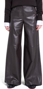 TWP Demie Topstitch Wide Leg Pants