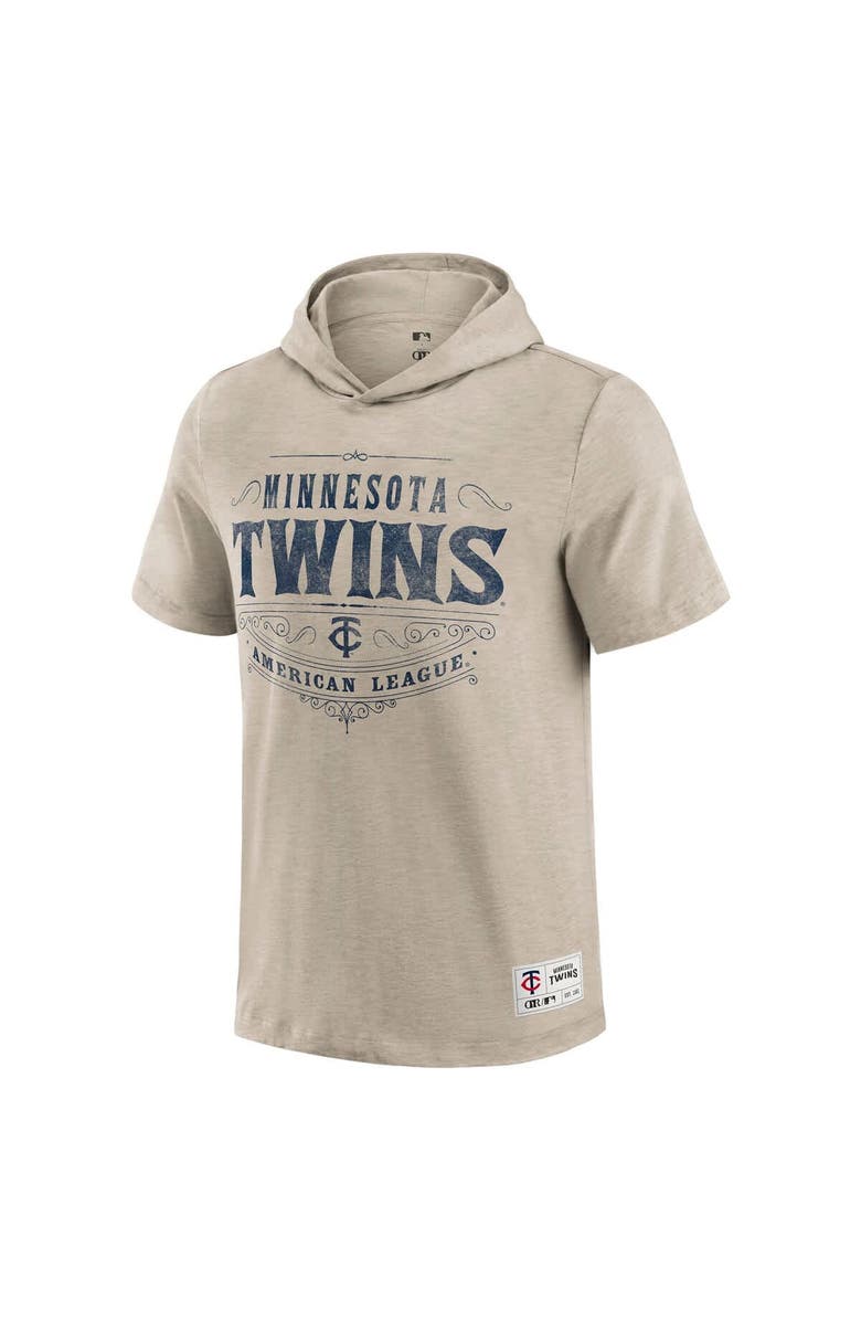 Darius Rucker Collection by Fanatics Men's Darius Rucker Collection by Fanatics  Tan Minnesota Twins Hooded T-Shirt, Alternate, color, Tan
