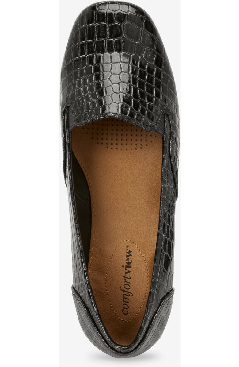 Comfortview The Leisa Slip On Flat, Alternate, color, Black