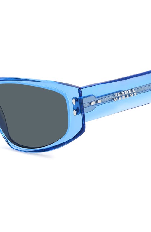 Isabel Marant 57mm Rectangle Sunglasses In Blue