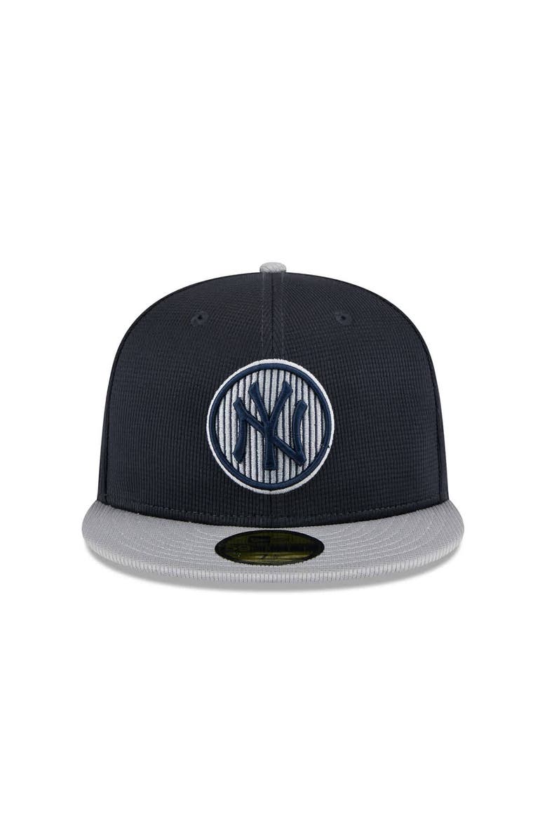 New Era Men's New Era  Gray New York Yankees 2025 Batting Practice 59FIFTY Fitted Hat, Alternate, color, 