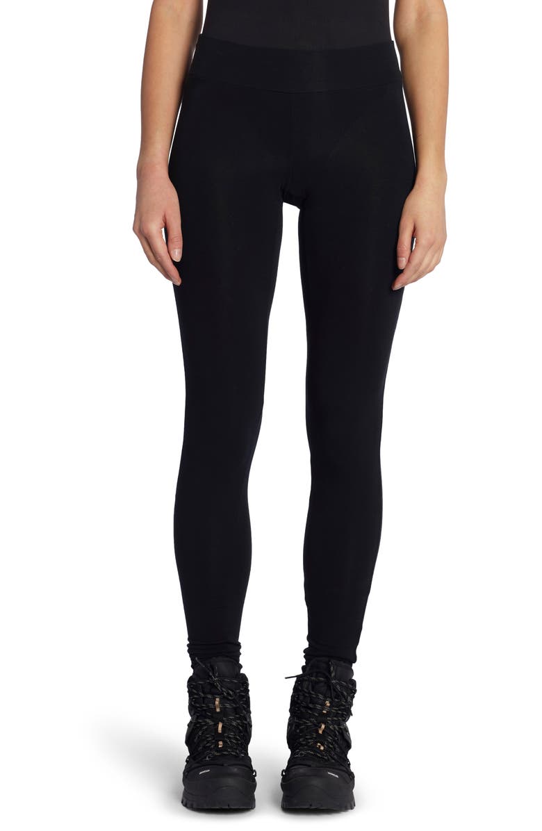 Moncler Grenoble Logo Patch High Waist Leggings, Main, color, 