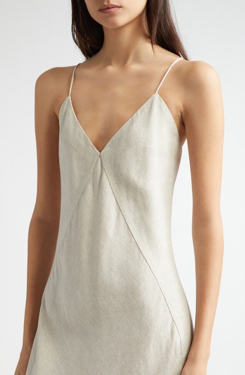 Eleventy Linen Blend Maxi Dress, Alternate, color, Sand