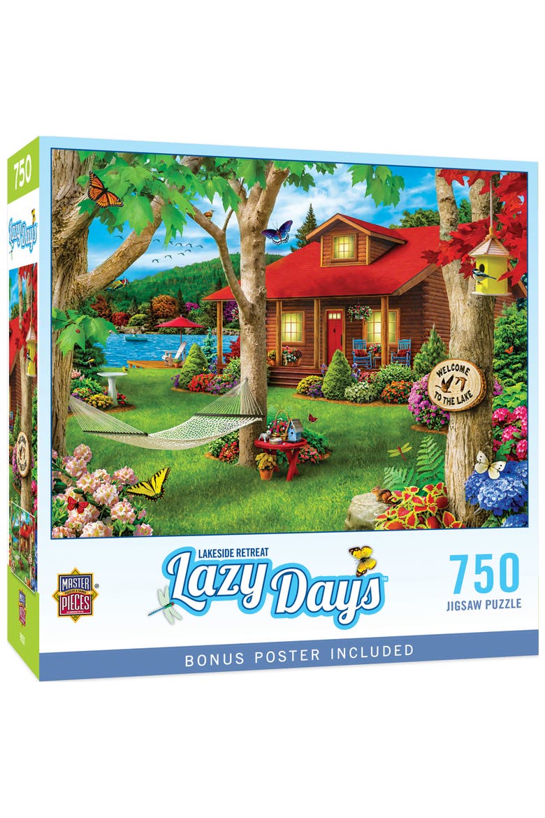 Lakeside Retreat 750 Piece Jigsaw Puzzle, Main, color, Multicolor