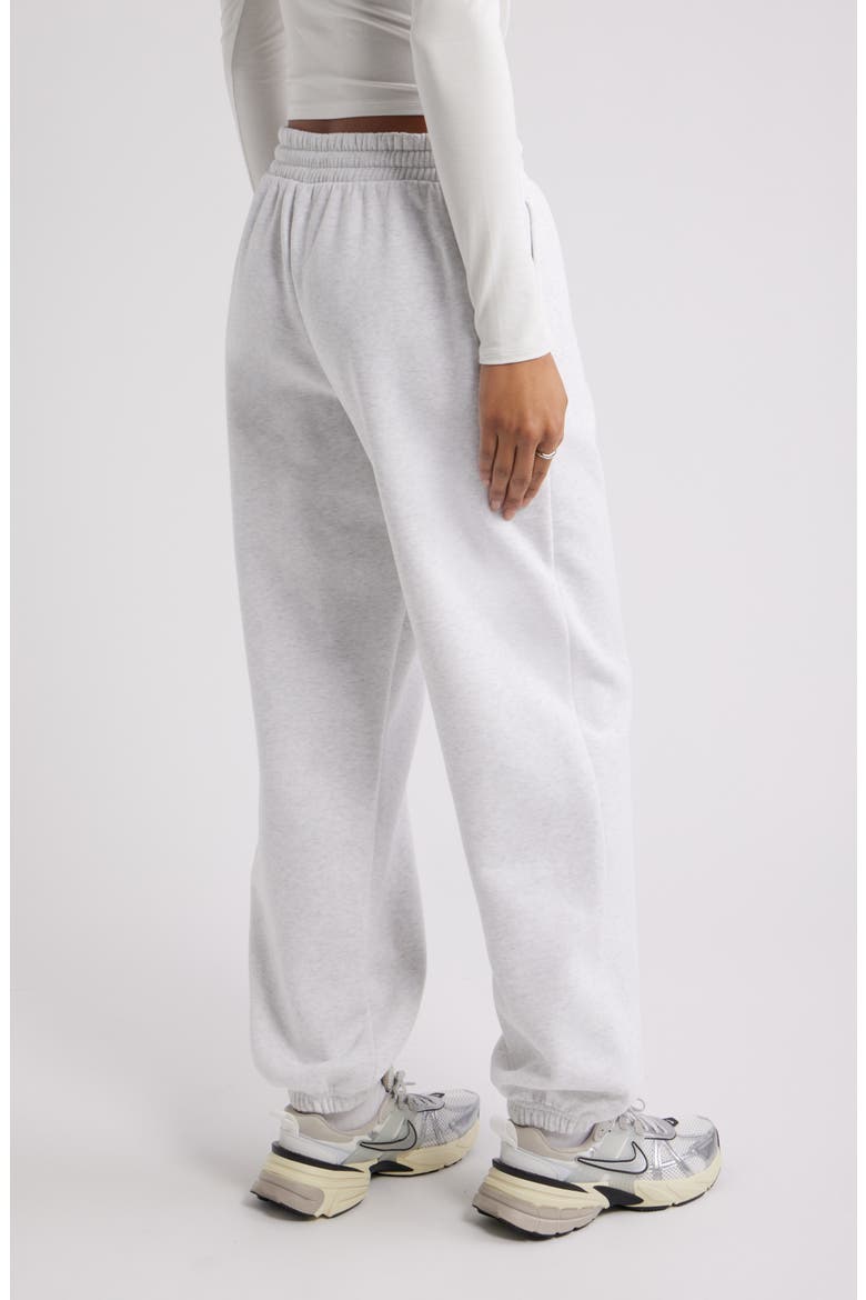 Baggy Fleece Joggers, Alternate, color, GREY FOG HEATHER