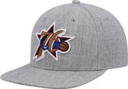 Mitchell & Ness Men's Mitchell & Ness Heathered Gray Philadelphia 76ers Hardwood Classics Team 2.0 Snapback Hat