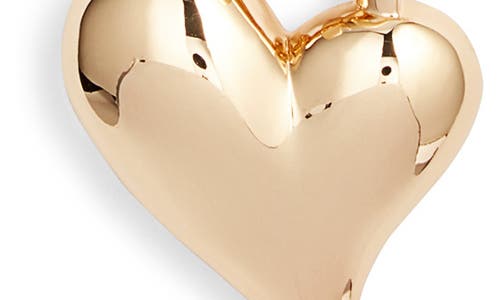 Jenny Bird Padlock Heart Pendant Chain Necklace In High Polish Gold
