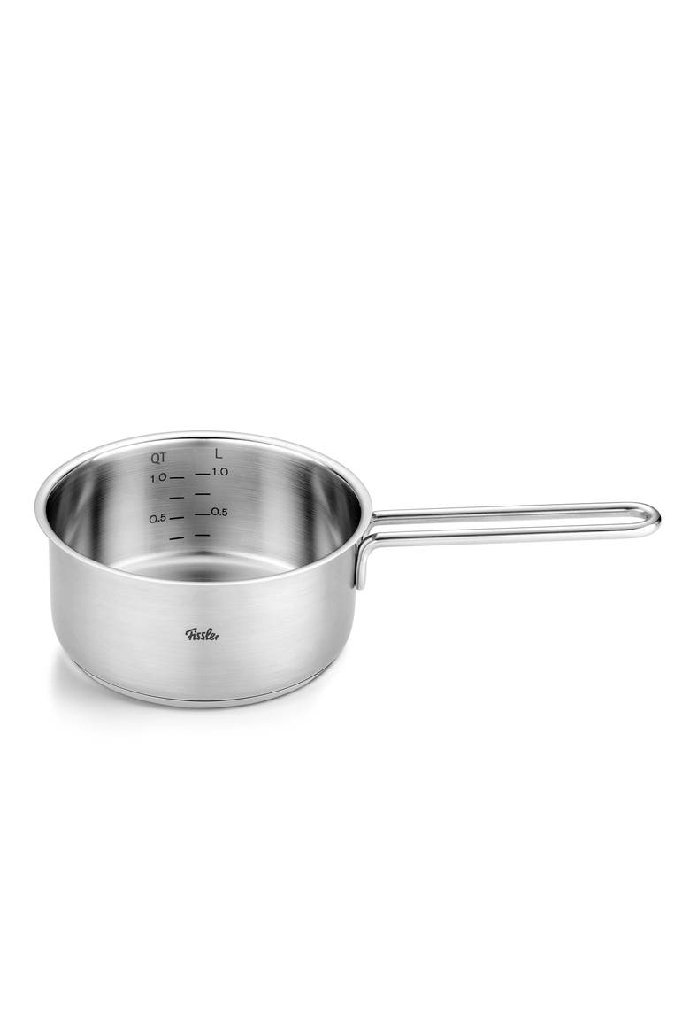 Pure Collection Stainless Steel Saucepan with Glass Lid, Alternate, color, Stainless Steel