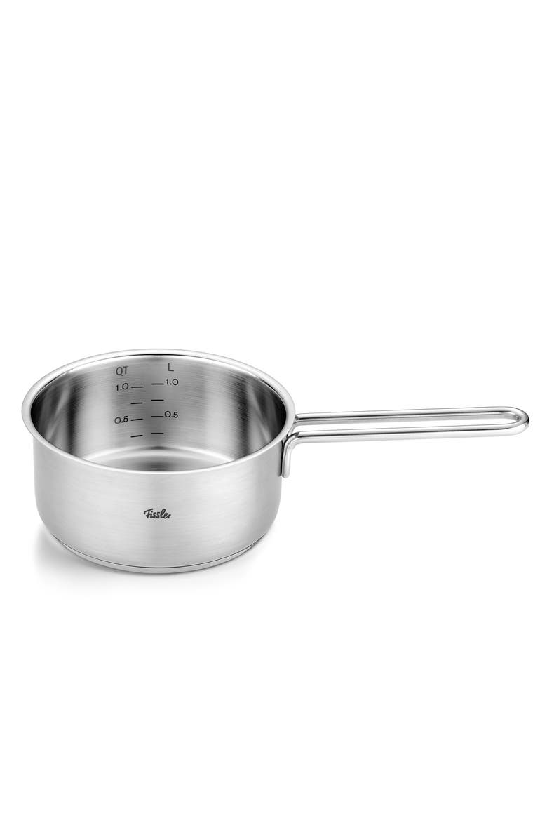 Fissler Pure Collection Stainless Steel Saucepan with Glass Lid, Alternate, color, Stainless Steel