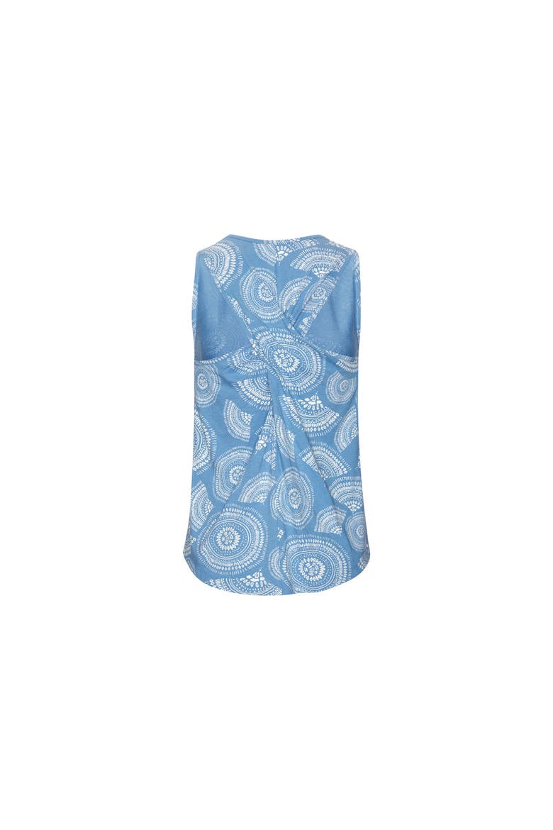 Women's Twist Back Tank Top, Alternate, color, Blue & White
