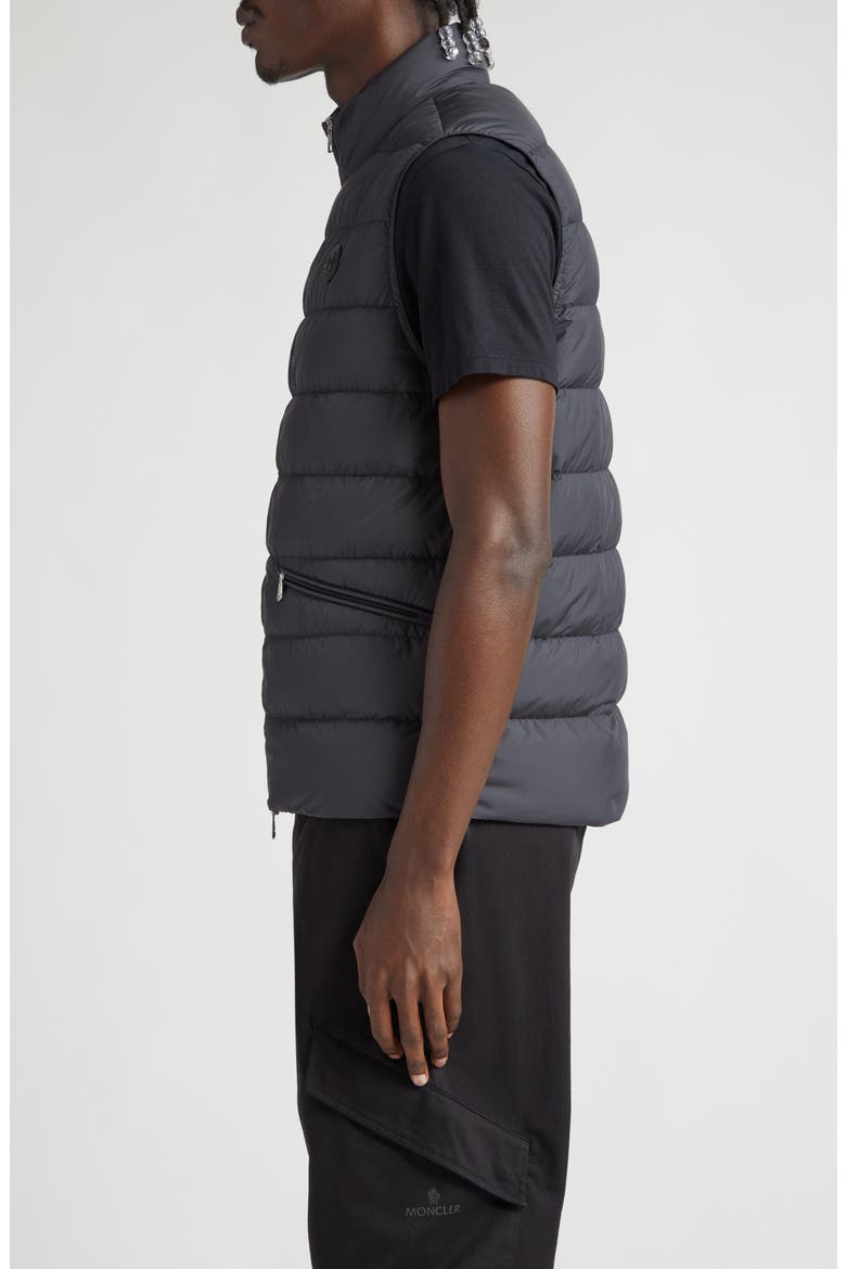 Treompan Quilted Down Puffer Vest, Alternate, color, BLACK