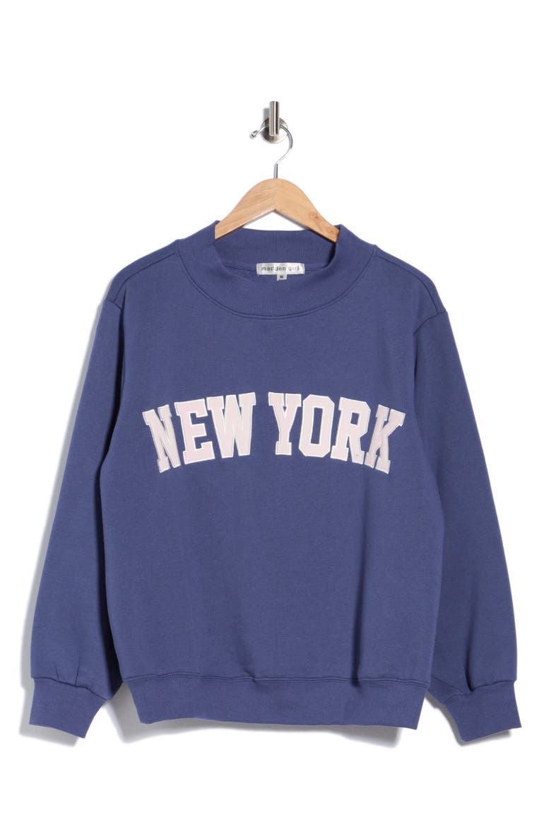 New York Graphic Sweatshirt, Alternate, color, DENIM BLUE