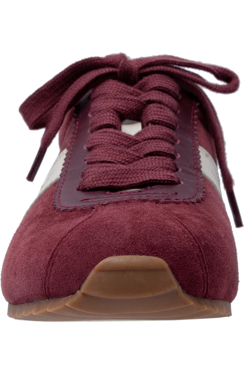Linea Paolo Kova Sneaker, Alternate, color, Dark Burgundy/Ivory