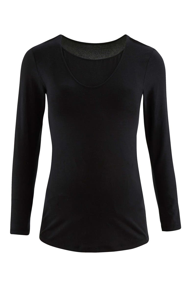 Life Maternity/Nursing T-Shirt, Alternate, color, BLACK