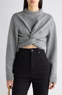 Balenciaga Twist Front Wool Sweater