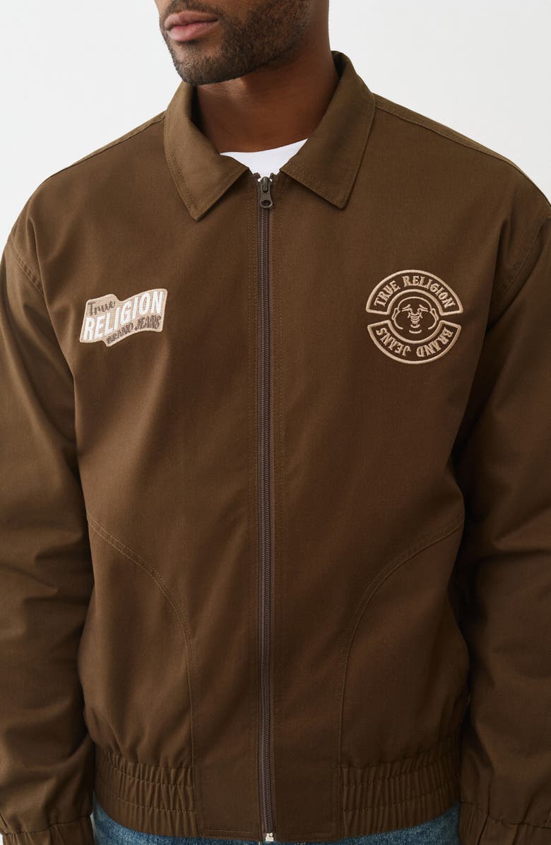 True Religion Cotton Workwear Jacket, Alternate, color, Major Brown