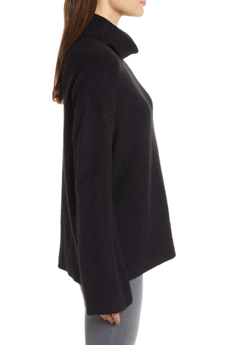 Bell Sleeve Sweater, Alternate, color, BLACK