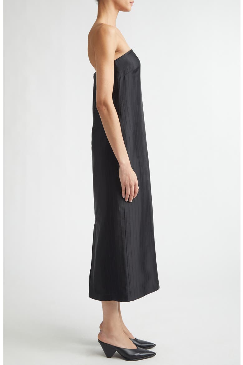 Giulia Strapless Dress, Alternate, color, BLACK
