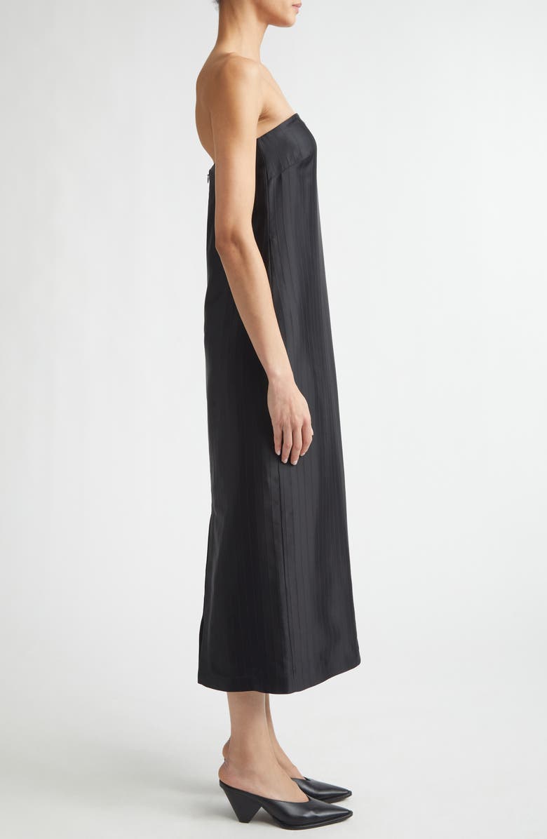 LOULOU DE SAISON Giulia Strapless Dress, Alternate, color, Black