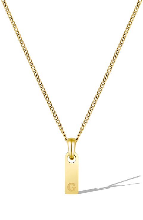 Men's Initial Pendant Necklace